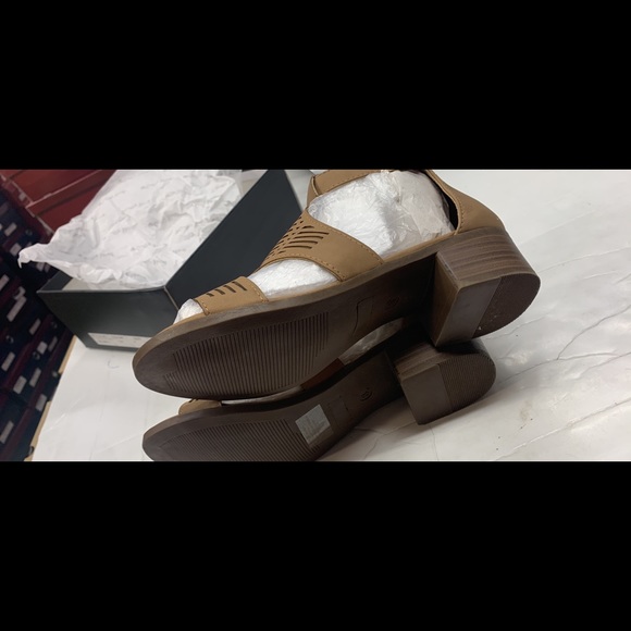 Women's Tan Sandal Booties - Picture 3 of 3